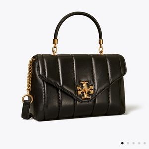 ⭐️BRAND NEW NEVER USED⭐️￼
Tory Burch Kira Small Top-Handle Satchel in Black